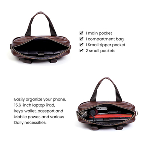 Nouveau design, sacs pour ordinateur portable en cuir véritable, sac à dos convertible, bandoulière réglable, sac à main artisanal végétalien pour affaires, personnalisé - Product Image 4