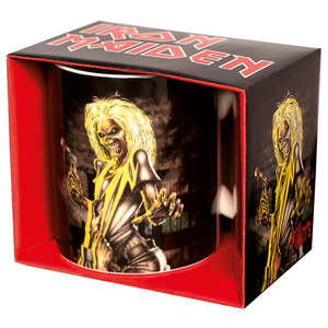 Iron Maiden Novelty Mug Handmade 600ml Ceramic Stainless Steel Cup Hot Thermal <b>for</b> <b>Presents</b> Halloween Cartoon Gift <b>Box</b> - Product Image 2