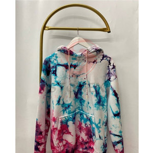 Sweat à capuche d'hiver pour hommes avec logo personnalisé-Vente en gros de haute qualité avec design tie-dye en polyester/coton - Product Image 5