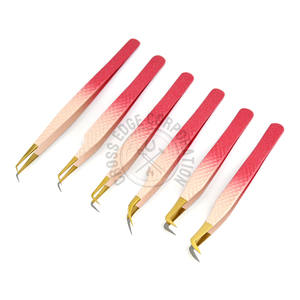 Compre Ahora Pinzas para Pestañas con Punta de Fibra para Extensión de Pestañas Individuales 45 75 90, Pinzas Nano Grip Ligeras, Antideslizantes y de Aislamiento - Product Image 1