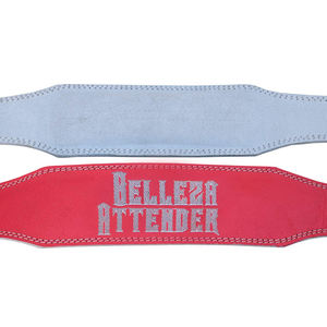 Hombre fuerte de cinturón de levantamiento de elevación grande de cuero de gamuza de doble punta de cuero de piel de vaca cinturón gimnasio de levantamiento de peso - Product Image 4