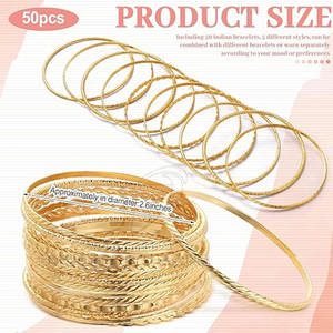 Juego de Brazaletes Tradicionales para Mujer, Accesorios de Vestimenta Étnica, Juego de Brazaletes de Novia para Mujer, Personalizados - Product Image 4