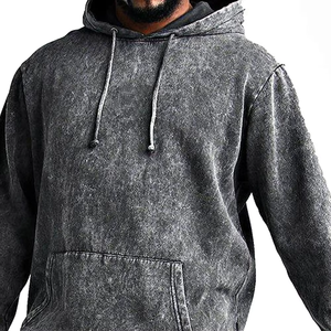 Precio barato MOQ bajo Premium transpirable conjunto de dos piezas logotipo personalizado cuello con capucha chándal para hombres Sudadera con capucha y pantalones chándales - Product Image 4