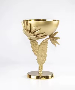 Trendy <b>Silver</b> Decorative <b>Bowl</b> With Branch Stand Perfect For Modern Home Decor And Gift Collection - Product Image 6