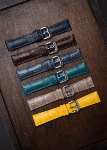 Mejor precio correa de reloj de cuero de cocodrilo accesorios de banda de cuero de grano completo Pulsera piel de Animal Real de Vietnam - Product Image 3