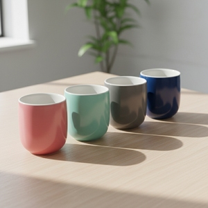 Durable Porcelain <b>Mug</b> with 2 Tone Color and 150mL Capacity - Product Image 1