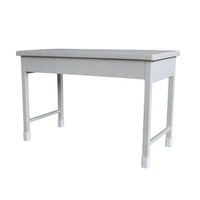 Tiroirs de bureau d'ordinateur en métal au design moderne Assemblage facile Table de bureau à domicile pour l'étude Bureau Gym Bureau