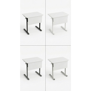 Best Sell <b>Adjustable</b> Single Student <b>Desk</b> Melamine Top Wire Basket for School Wholesale - Product Image 6