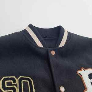 Veste universitaire hommes à la mode confortable Streetwear vêtements de mode en vrac en gros usine directe Oem Odm bas quantité minimale de commande livraison rapide approvisionnement - Product Image 3