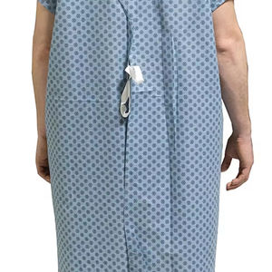 Robes d'hôpital pour hommes, en coton tricoté, qualité supérieure, personnalisées, pour patients - Product Image 5