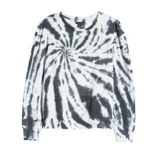 Mode couleur unie femmes décontracté cravate teinture imprimer à manches longues sweat à vendre vêtements d'hiver femmes sweat - Product Image 1