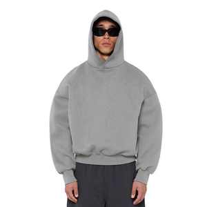 Superb Streetwear personalizado 100% Sudadera con capucha de algodón de alta calidad de peso pesado 400 450 500 Gsm Sudadera con capucha recortada de gran tamaño para hombres - Product Image 1