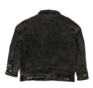 Veste de travailleur en denim vintage professionnelle personnalisée pour hommes toile de mécanicien d'hiver avec décoration brodée - Product Image 2