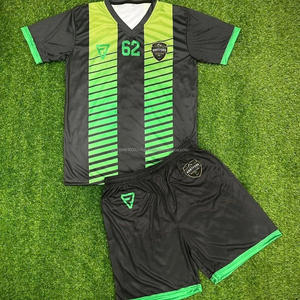 100% Polyester conception de sublimation personnalisée vêtements de sport respirant à manches courtes maillot de football uniformes de football pour hommes - Product Image 1