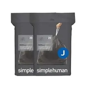 ถุงขยะแบบมีเชือกผูก simplehuman Code J Custom Fit, 100 ใบ, 30-45 ลิตร / 8-12 แกลลอน, สีขาว - Product Image 5