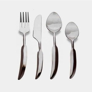 Juego de cubiertos de plata y acero inoxidable, cuchillo, tenedor, cuchara, juego de cubiertos de latón y acero, precio al por mayor en acero inoxidable - Product Image 5