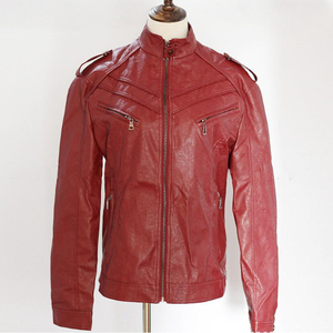 Men's Trendy <b>Winter</b> <b>Leather</b> <b>Jacket</b> with Stand Collar Windproof & Eco-Friendly Customized Design High Quality High Street Style - Product Image 6