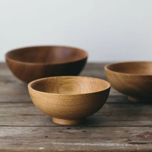 PRODUCTO VERSÁTIL ARTESANÍA Tazón de masa de madera hecho a mano para frutas o ensaladas Tazón de granja rústico vintage de alta calidad - Product Image 1