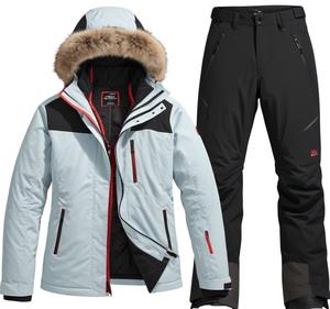 Trajes de esquí personalizados de alta calidad Traje de nieve para hombre Trajes de nieve impermeables de una pieza para deportes de invierno al aire libre - Product Image 1