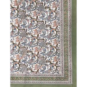 King Size 100% Cotton Hand Block Printed Double Bedsheet Pillow Covers Eco-Friendly Floral <b>Comforter</b> <b>Set</b> for Home 3pcs <b>Set</b> - Product Image 2