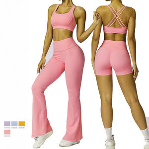 Nouveau lot de vente en gros de vêtements de yoga personnalisés vêtements de sport pour femmes vêtements d'entraînement vêtements de fitness ensemble de sports actifs - Product Image 2