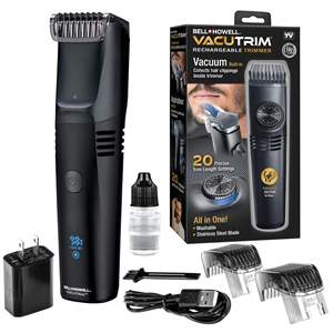 Recortadora de Barba Profesional Inalámbrica Todo en Uno para Hombre, 20 Ajustes, Recargable, con Pantalla LED y USB - Product Image 1
