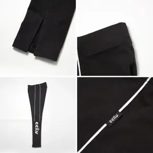 Eco Conscious Women's Sports <b>Leggings</b> Stripe Scrunch Design Fitness and Yoga Pants for Workout Wear - Product Image 6