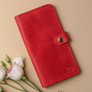 ¡Novedad de 2025! Cartera de viaje larga Vintage de cuero genuino para mujer, antirrobo, fácil de llevar, billetera económica, - Product Image 3