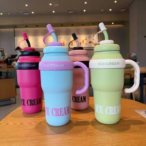 Vaso Térmico SD13 <span class=keywords><strong>de</strong></span> 40oz con Asa y Pajita para Retención <span class=keywords><strong>de</strong></span> Hielo por 24 Horas y Compatible con Portavasos <span class=keywords><strong>de</strong></span> Coche - Product Image 4