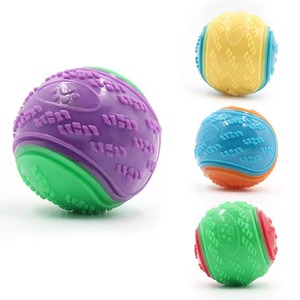 Palla Giocattolo per Cani in Gomma <span class=keywords><strong>TPR</strong></span> Personalizzata, Resistente ai Morsi, con Suono, a Forma di Palla da Tennis, per Allenamento ed Esercizio all'Aperto - Product Image 1