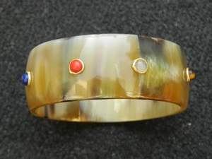 Haute demande spirale Bracelet corne de buffle fait des bijoux de mode à la main vraie corne main bijoux de mode tendance Bracelet Bracelet - Product Image 5