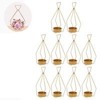 Support de fleurs de mariage en or centres de table géométriques en métal pour table, présentoir de décoration de fête de mariage produit Offre Spéciale