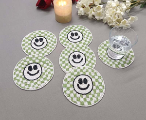 Posavasos con Diseño Festivo de Bordado con Cuentas, Moderno para Decoración de Mesa de Comedor, Bonito y Elegante - Product Image 3