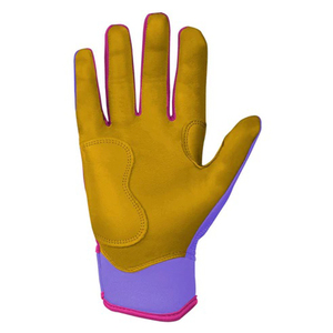 Fabricant Design de logo personnalisé Gants de frappeur de baseball à manchette courte Meilleure qualité Cabretta Gants de softball en cuir Guantes beisbol - Product Image 3