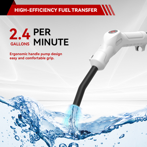 <span class=keywords><strong>Pompe</strong></span> de transfert de carburant auto-amorçante rechargeable par USB en plastique <span class=keywords><strong>avec</strong></span> tuyau de 51 pouces, débit élevé de 2,4 GPM, pour bidon de carburant, jerrycan, tout-terrain - Product Image 3