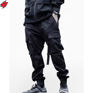 Techwear กางเกงคาร์โก้ผู้ชาย, กางเกงฮาราจูกุฮิปฮอปสตรีทแวร์กางเกงวอร์มเอวยางยืดกางเกงเทคโนโลยีไซเบอร์พังค์ - Product Image 1