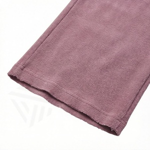 ชุดเซ็ตเสื้อฮู้ดครอปและกางเกงจ็อกเกอร์สไตล์สตรีทแวร์แฟชั่น ผ้าคอตตอน 100% ระบายอากาศได้ดี ลวดลายย้อมสีแบบ Acid Wash สีพื้น - Product Image 6