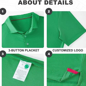 เสื้อยืดโปโลกอล์ฟผู้ชายทรงสลิมฟิตเสื้อยืดโปโลกอล์ฟทำจากวัสดุที่ดีที่สุดเสื้อยืดโปโลกอล์ฟ - Product Image 4