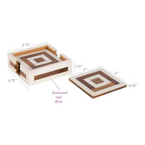 Posavasos Atractivo diseño único taza de té posavasos con incrustaciones de resina al por mayor almohadillas de café posavasos con incrustaciones de resina de cerveza - Product Image 6
