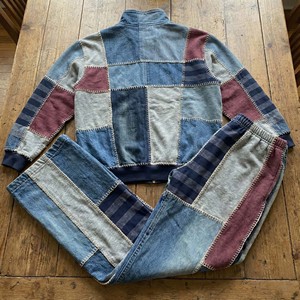 Chándal de Mezclilla de Alta Calidad OEM, Tejido Mixto de Alto Gramaje, con Capucha, Lavado Ácido, Diseño Personalizado, Costuras en Contraste para Hombre - Product Image 5