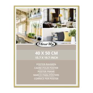 <b>Gold</b> Plastic Poster <b>Frame</b> 40 X 50 cm Size Elegant Display for Posters and Artwork - Product Image 2