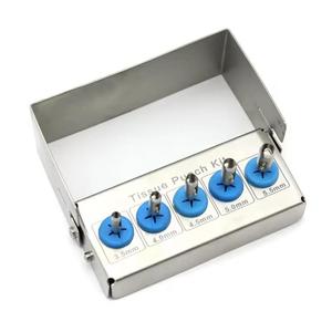 6 uds Manual de potencia de acero inoxidable implante Dental trefina taladro perforador de tejido instrumento quirúrgico para plantar implantes dentales - Product Image 3