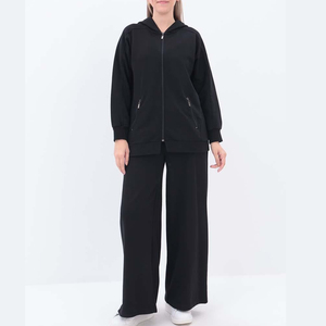 Chándales de patrón suelto de calidad profesional de tasa de fábrica suministro directo de fábrica nuevo chándal de patrón suelto de entrenamiento para mujer - Product Image 2
