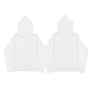 Venta al por mayor personalizada 100% sudadera de lana de algodón para los hombres de hombro caído con capucha pulóver bordado para Puff estampado sólido invierno Cas - Product Image 5