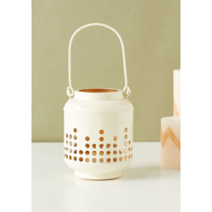 Moroccan Designer <b>White</b> Gold Cutout Metal Votive <b>Candle</b> Lantern Wholesale Home Decoration Wood Christmas <b>Pillar</b> Holder <b>Candle</b> - Product Image 1