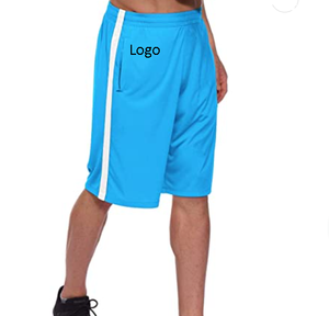 Pantalones cortos de baloncesto para hombre, Shorts largos con bolsillos y cremallera, de secado rápido, para entrenamiento, 11 unidades - Product Image 4