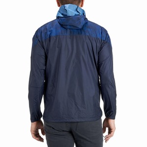 Peso ligero secado rápido deporte correr al aire libre senderismo Unisex hombres bolsillos piel chaqueta cortavientos con capucha - Product Image 2