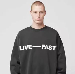 Suéter de invierno unisex de punto con cuello redondo de algodón orgánico 100% con logotipo personalizado, jersey de ajuste Regular respetuoso con el medio ambiente e impermeable - Product Image 2