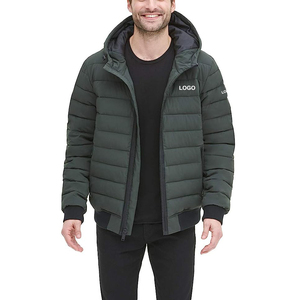 Veste matelassée d'hiver décontractée pour hommes, bombardier coupe-vent à manches longues avec vêtements d'extérieur remplis de poly, style formel Haus Industries - Product Image 4