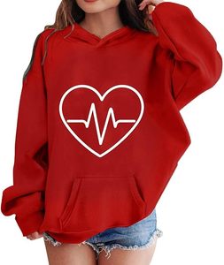 Sudaderas con capucha informales para correr de talla estadounidense personalizada para mujer, Sudadera ligera de manga larga con bolsillo - Product Image 2